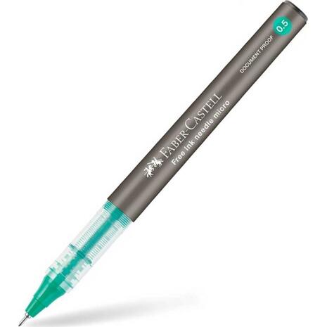 Στυλό FABER CASTELL Free Ink Needle Roller Micro 0.5mm Πράσινο (Πράσινο)